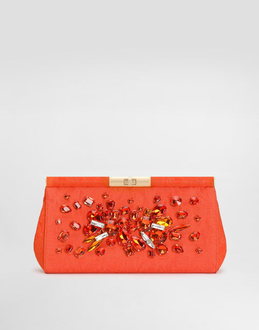 Marlene Shoulder Bag Embroidered Brocade Multicolor Light Gold Hardware