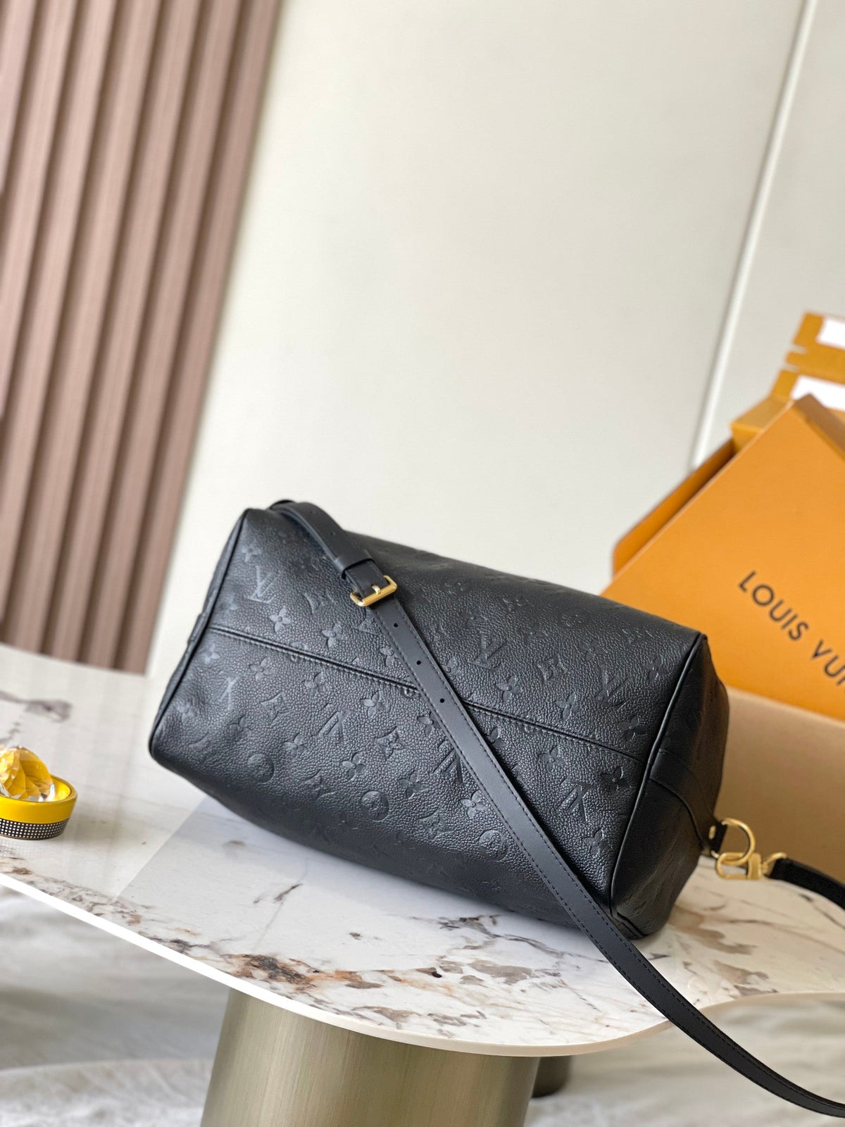 Speedy Soft 30 in Black Monogram Empreinte Leather