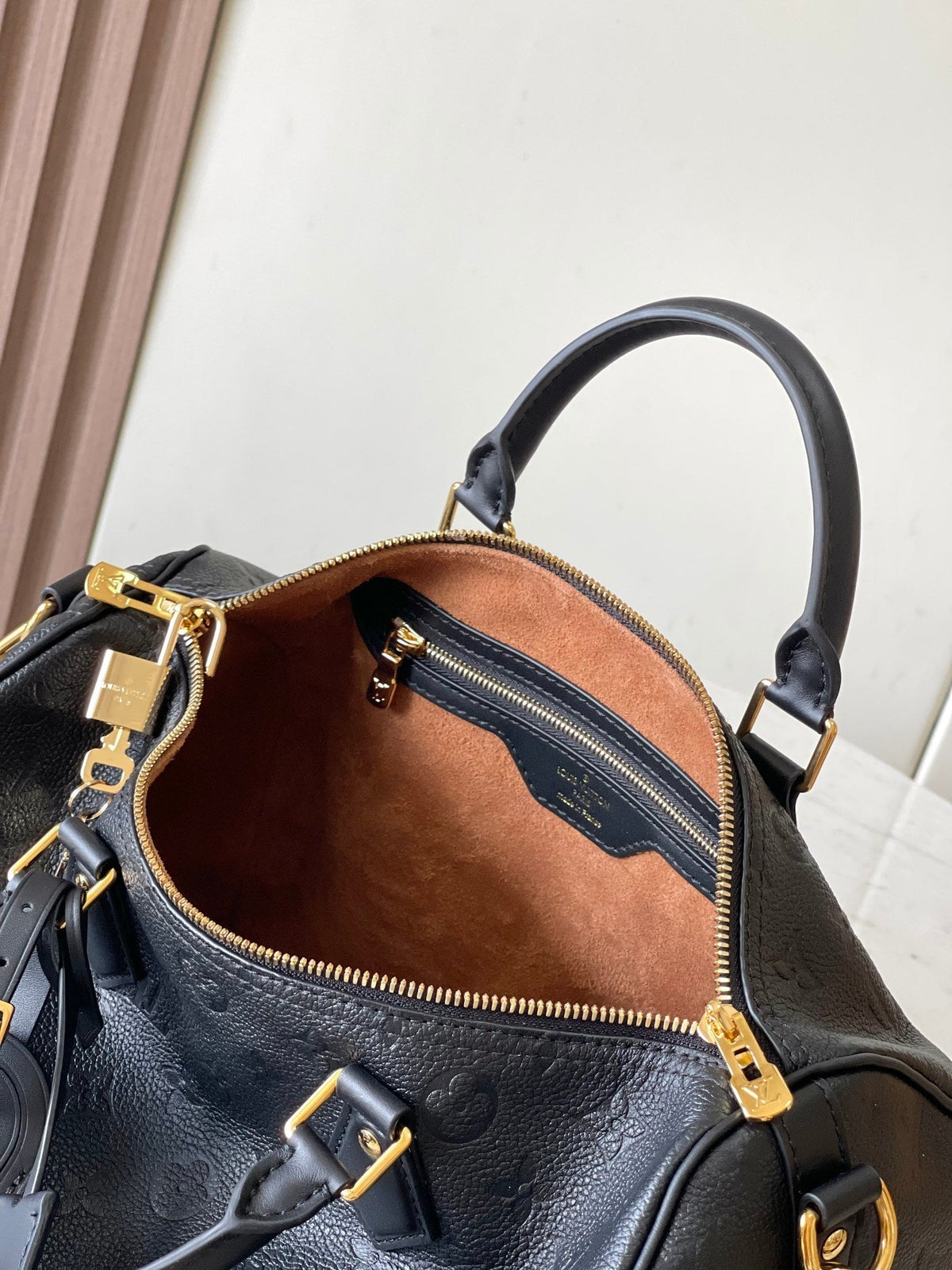 Speedy Soft 30 in Black Monogram Empreinte Leather