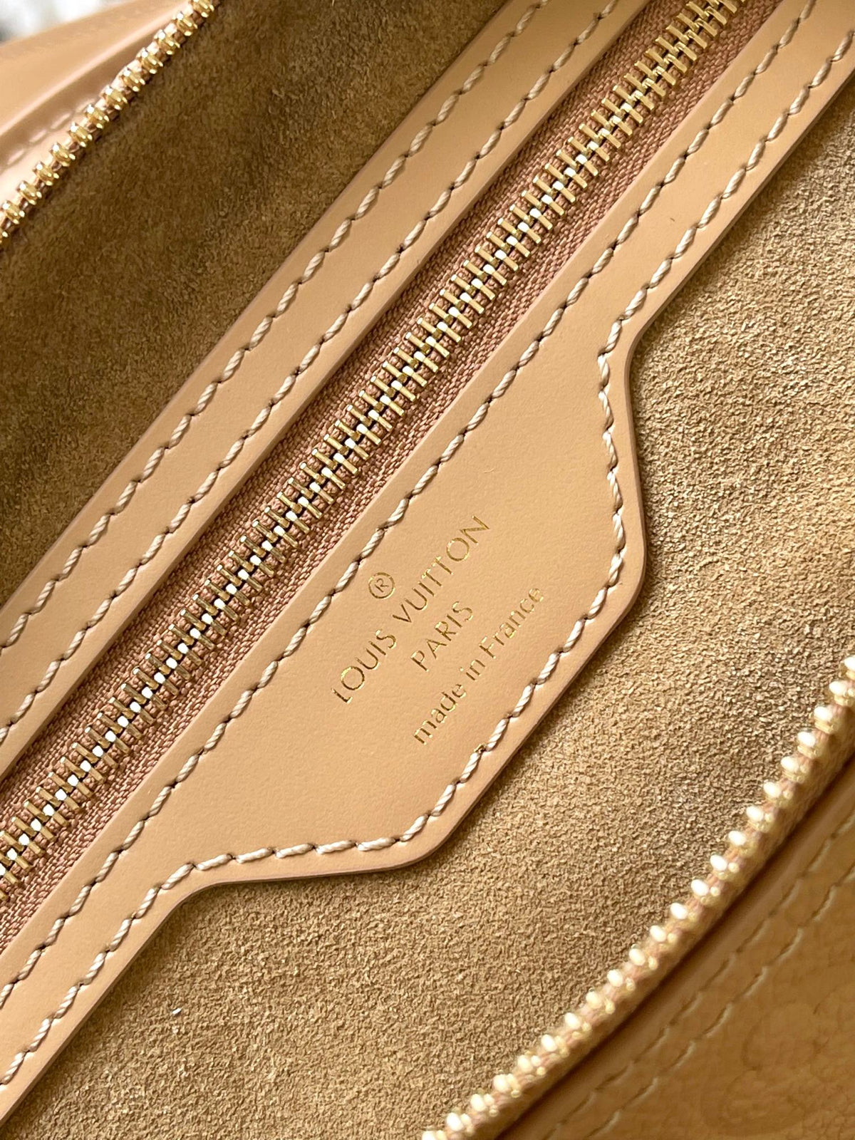 Speedy Soft 30 in Pale Orange Embossed Calfskin