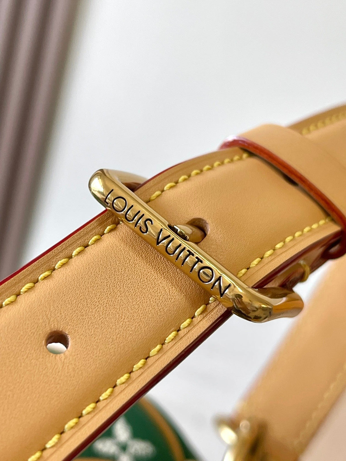 Speedy P9 Bandoulière 25 in Green Monogram Canvas Gold Hardware