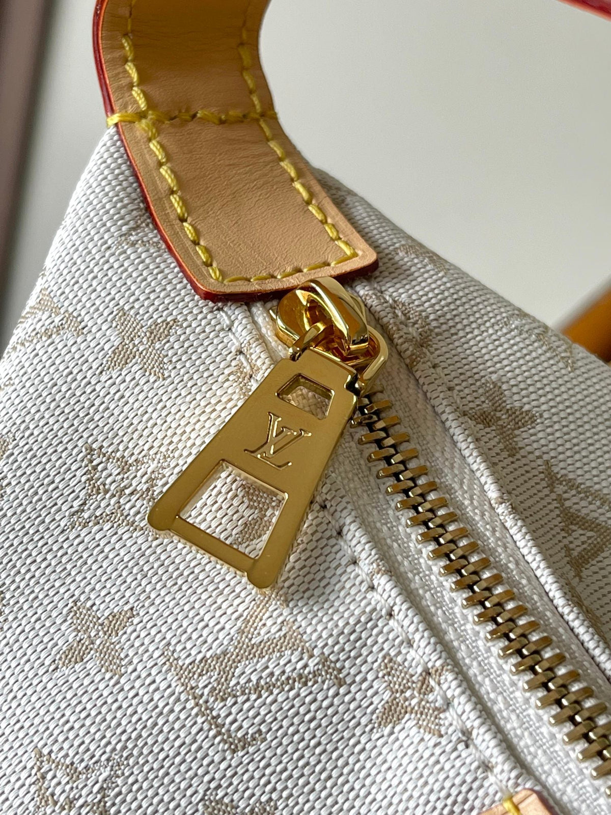 Hills Pochette 20 in White Monogram Mini Jacquard