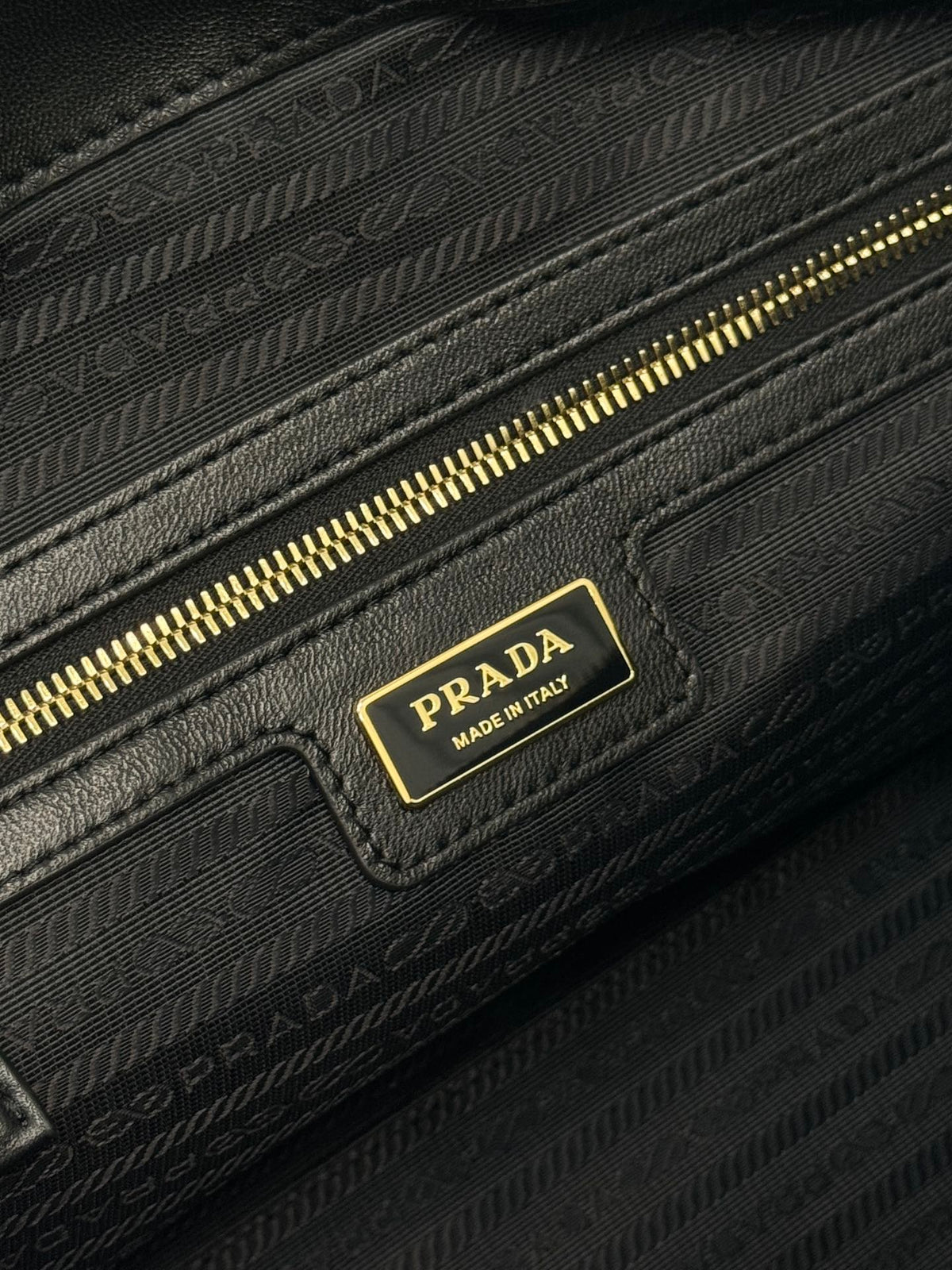 Large Top Handle Bag 35 in Black Nylon and Calfskin Trim