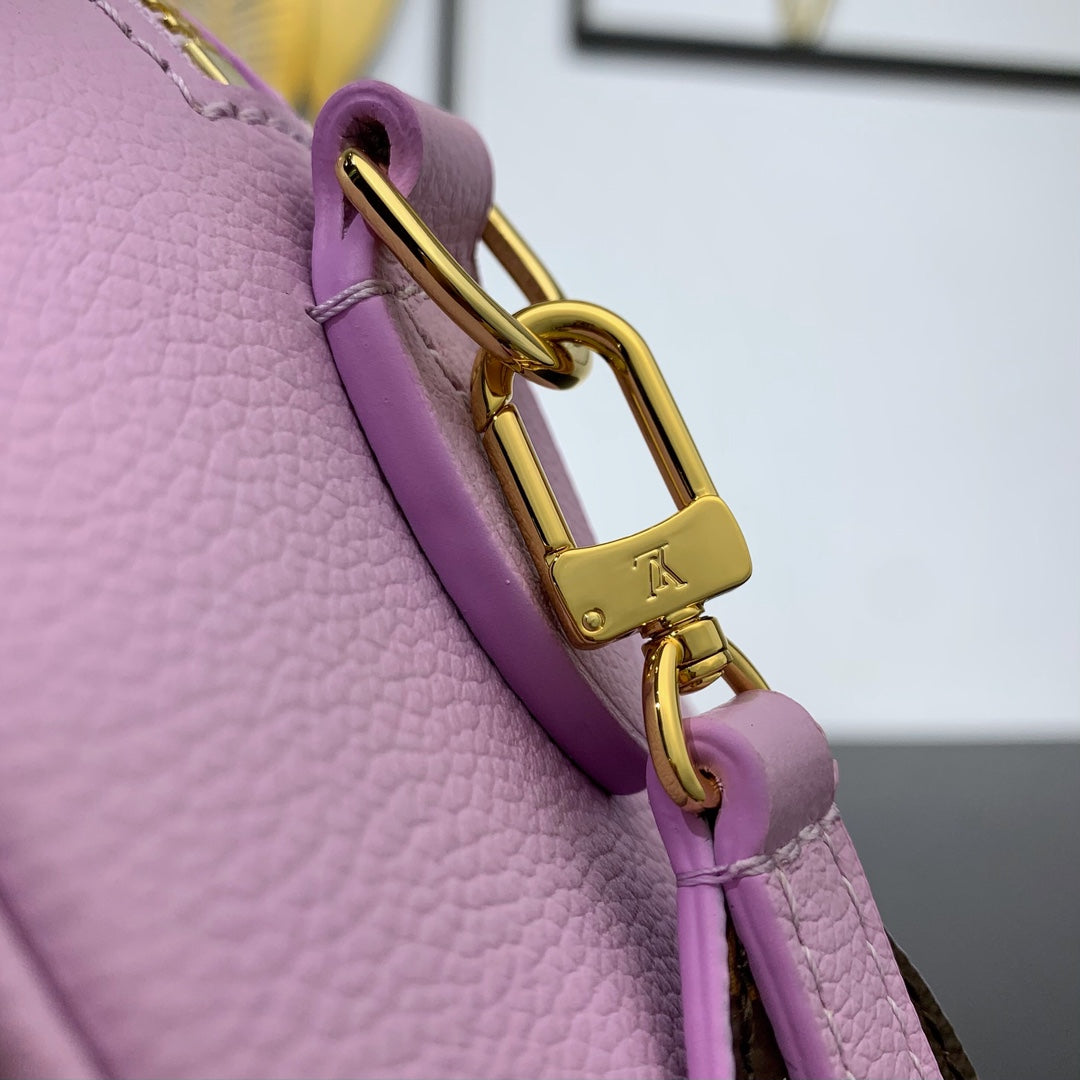 Speedy 18 in Lavender Calfskin Gold Hardware