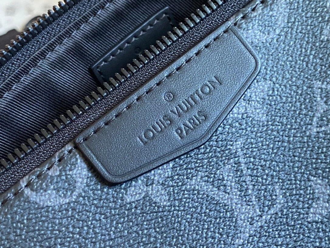 Pochette Accessoire XL 28 in Black Monogram Eclipse Canvas