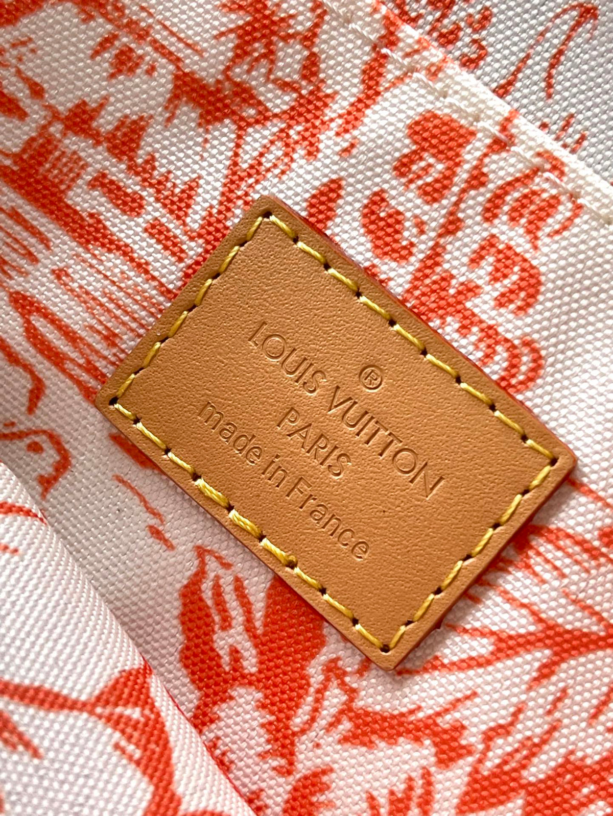 Multi Pochette Accessoires 24 in Coral Monogram Tiles Canvas Gold Hardware