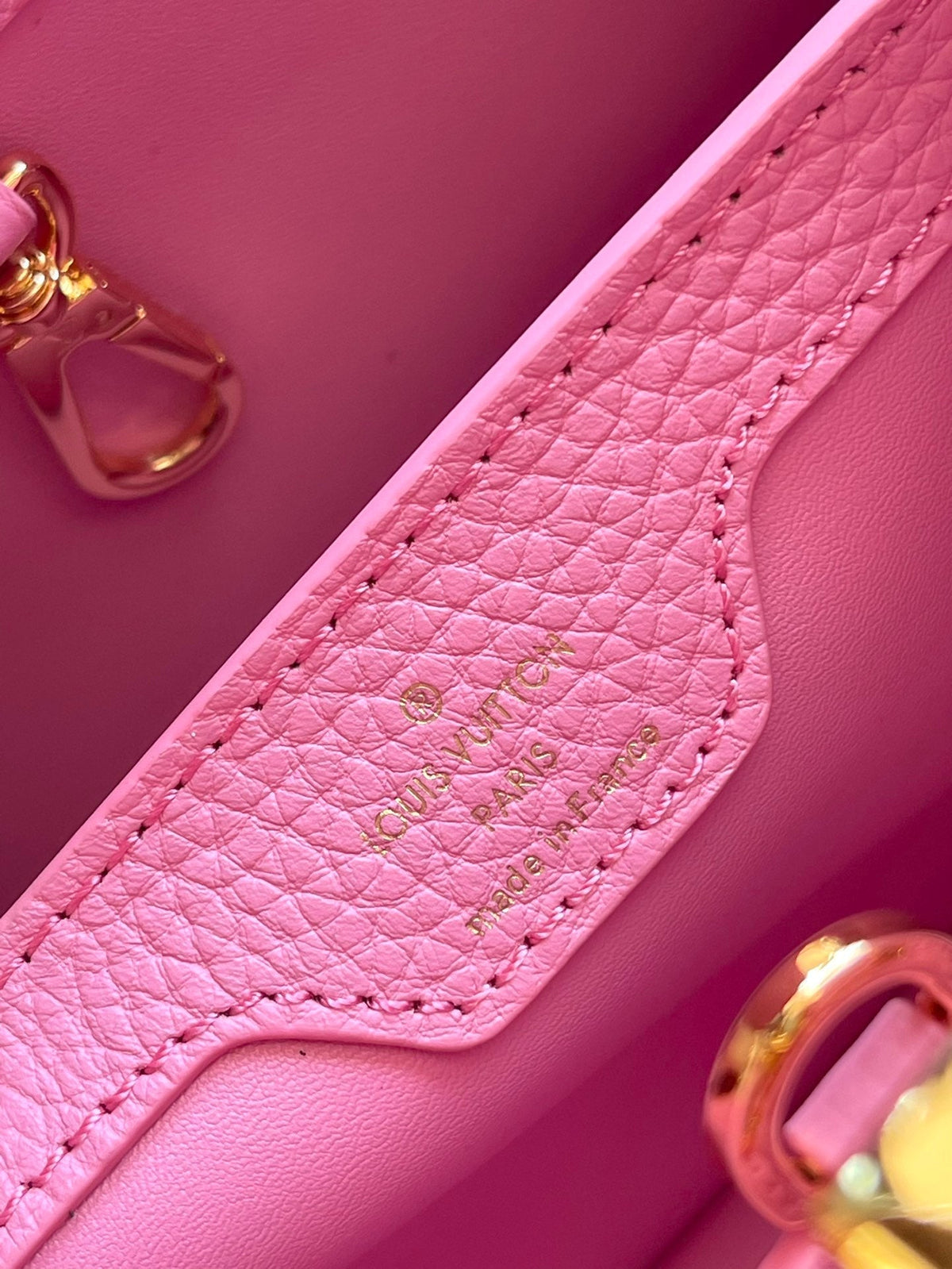 Capucines BB 26 in Marshmallow Pink Taurillon Gold Hardware