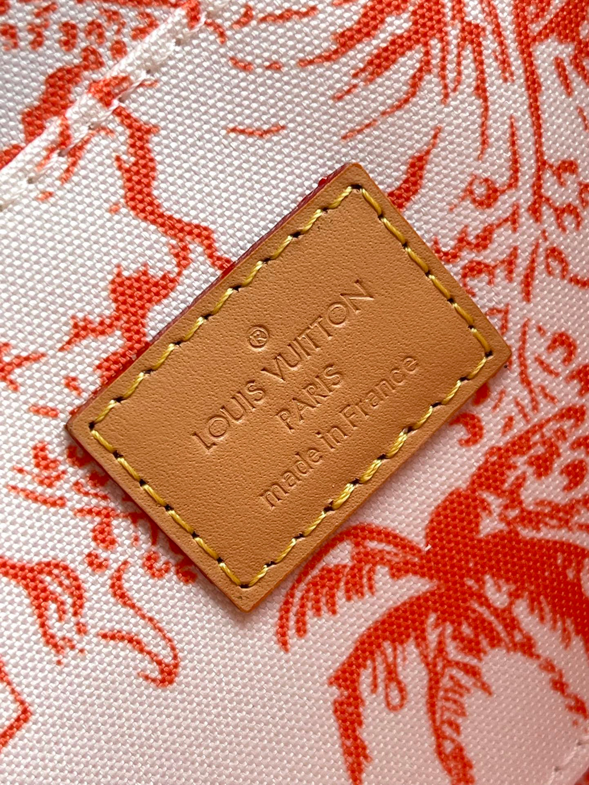 Félicie Pochette 21 in Coral Monogram Tiles Canvas