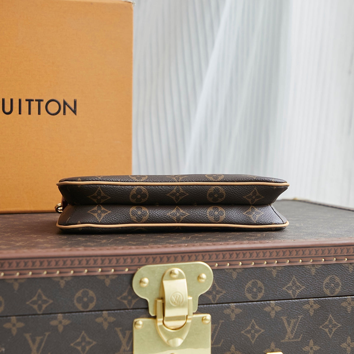 Liv Pochette 24 in Brown Monogram Canvas Gold Hardware