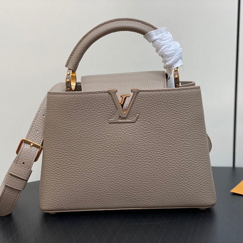 Capucines BB 27 in Khaki Brown Taurillon