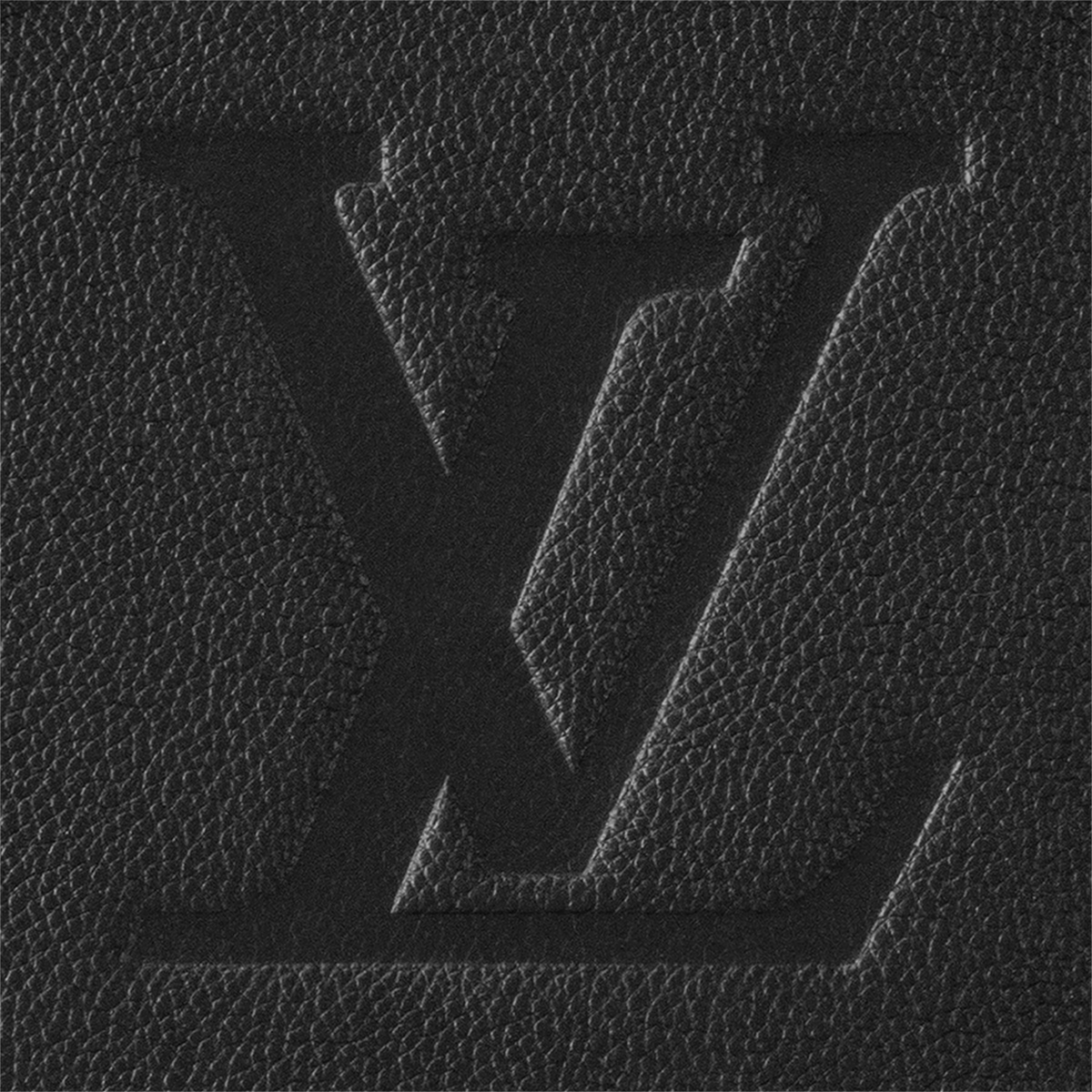 Textured Leather Tote Bag – Black