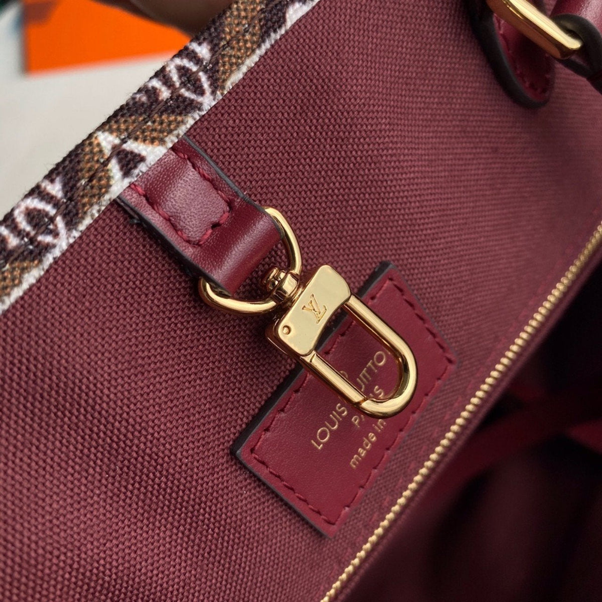 LV Since 1984 Onthego GM Brown Textile